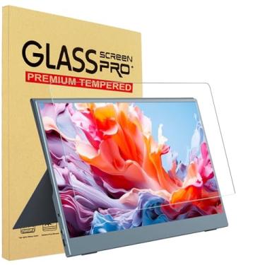 Imagem de YINOVEEN Protetor de tela de vidro temperado de 40,6 polegadas para monitor portátil ARZOPA/MNN/KYY/VILVA/ASUS/FANGOR/ViewSonic/QQH de 16 polegadas, dureza 9H, sem bolhas