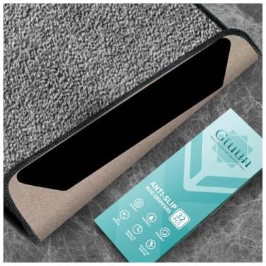 Imagem de Gtuun Pinças antiderrapantes para carpete, adesivo de dupla face mantém os cantos planos, almofadas de fita de carpete reutilizáveis e laváveis, fita de tapete para pisos e azulejos de madeira, 32