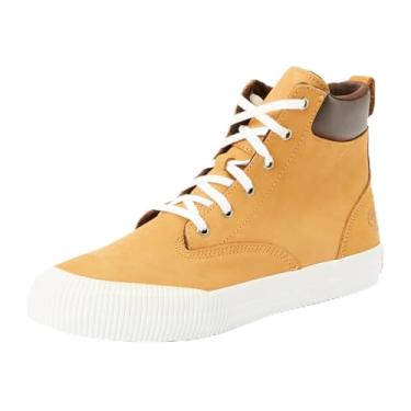 Imagem de Timberland Skyla Bay 2.0 Tênis feminino de cano alto com cadarço, Nobuck de trigo, 39