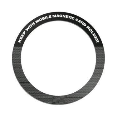 Imagem de Carregador Sem Fio Universal Com Anel De Metal Magnético Suporte Para 