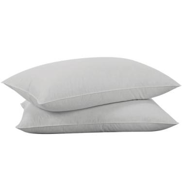 Imagem de Conjunto de penas de ganso para almofadas Queen, 51 x 76 cm, cinza - p
