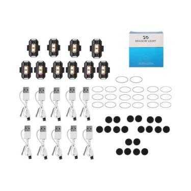 Imagem de Luz Estroboscópica LED USB Para Motocicleta E Drone, Sinal De Advertên