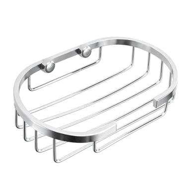 Imagem de Diydeg Suporte para Saboneteira Em Barra, Suporte para Sabonete Em Barra de Aço Inoxidável, Bandeja para Saboneteira de Banheiro, Malha Fina, Drenagem Rápida, Bandeja de Sabonete de Metal (Redondo