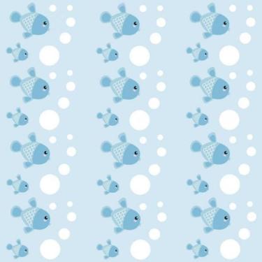 Imagem de Papel De Parede Infantil Peixes