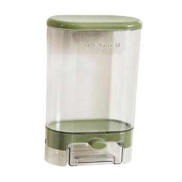 Imagem de Generic Dispensador de sabão em pó para lavar roupa, recipiente para armazenar cereais, dispensador de grãos secos, recipiente para sabão em pó, caixa para, Verde