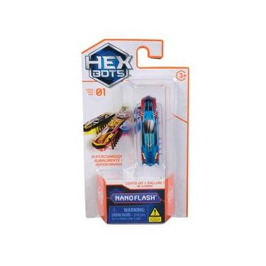 Imagem de Brinquedo Robo Sensorial Nano Flash Azul E Laranja - Hexbots