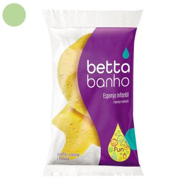 Imagem de Esponja De Banho Infantil Slow Fun Bettabanho Verde - Bettanin