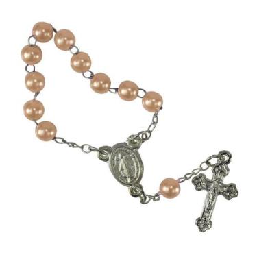 Imagem de 25 Mini Terços Lembrancinha Devoção em Pérola - SJO Artigos Religiosos