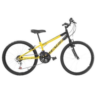 Imagem de Bicicleta Aro 24 Masc Infantil Wendy Freio V-Brake 18 Marcha, Preto, A