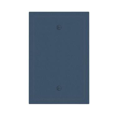 Imagem de WUYOCHA Placa decorativa para interruptor de luz, azul marinho, 1 gangue, sem dispositivo, capas de tomada em branco, placas de parede para tomadas elétricas, placa frontal para quarto, cozinha