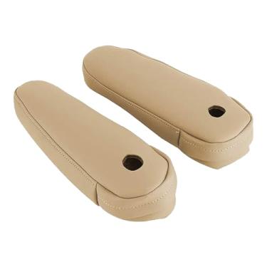 Imagem de BABERGOU Capa de apoio de braço de assento de couro bege bege compatível com Lexus RX 300 330 350 2003-2009