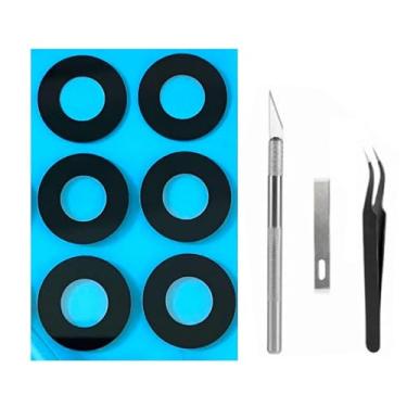 Imagem de 2 conjuntos de lentes de câmera traseira de vidro de substituição de vidro para Samsung Galaxy S25 FE SM-S731, com kit de ferramentas de reparo