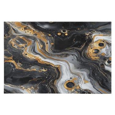 Imagem de CEBUGI Tapete de área 60 x 90 cm macio lavável tapete antiderrapante com suporte de borracha tapetes de área de mármore em espiral para sala de estar, quarto, decoração de casa