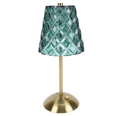 Imagem de Asixxsix Abajur de Cabeceira Com Controle de Toque, Abajur de Mesa Portátil Com Bateria Embutida de 1200mAh e Design retrô, Luz Quente para Mesa de Cabeceira do Quarto,Sala de Estar