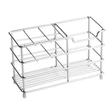 Imagem de POCREATION Porta-escova de Dentes, Suporte para Pasta de Dentes Em Aço Inoxidável Com Construção Sólida para Bancada de Banheiro, Design Minimalista Moderno