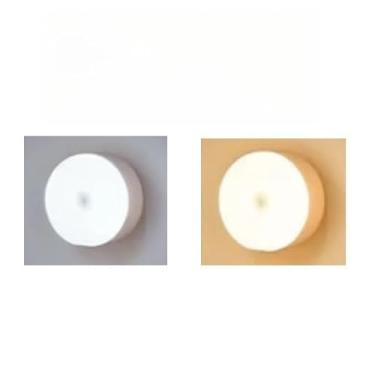 Imagem de Luminária Luz LED Sensor de Movimento Magnética USB Recarregável Sem Fio com-Duas cores Lâmpada Noturna(Aleatório-mini)