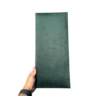 Imagem de Kit 10 Cabeceira de Cama Box Estofada Modular 45x20cm Decoração Para Quarto(VERDE MUSGO,KING - 10 PLACAS)