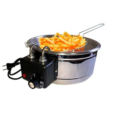 Imagem de Fritadeira Elétrica Industrial Tacho Redondo 5L Anti-Chamas 220V