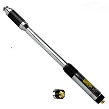Imagem de ZEZEFUFU 144/430MHz RH770 Dual Band SMA-Female Antena de Rádio Telescópica Portátil para Colheita para Kenwood