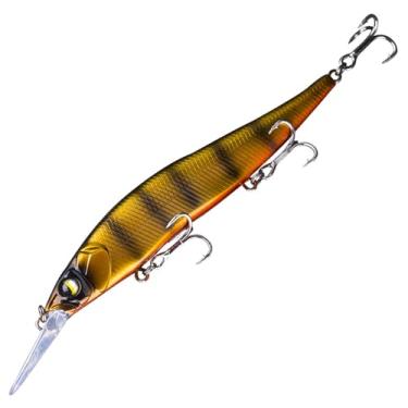 Imagem de Iscas de Jerkbait para Peixe-pargo Minnow Mergulho Médio Isca Artificial Rígida Pargo com Anzol Triplo Ações Nado Realistas Aparência Realista Equipamento Pesca Entusiastas