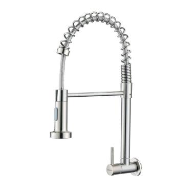 Imagem de Torneira De Parede Cozinha Gourmet Inox 304 Prata Brinovar