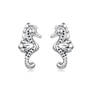 Imagem de GemKing Brincos de argola torcida SCE1854, Prata esterlina, Sem pedra preciosa