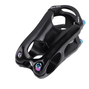 Imagem de Alomejor Haste de Ciclismo, Haste de Guidão de 50 Mm CNC, Liga de Alumínio de Alta Resistência para Bicicletas de Estrada 31,8 Mm/28,6 Leve e à Prova de Ferrugem (Preto)