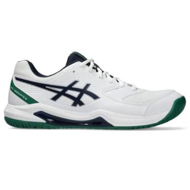 Imagem de ASICS Tênis masculino Gel-Dedicate 8, Branco/meia-noite, 44