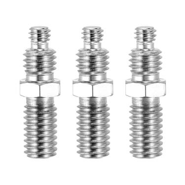 Imagem de PATIKIL Adaptador de parafuso de tripé 1/10.2 cm a 3/20.3 cm parafuso redutor de rosca macho conversores de rosca de montagem para tripé monopé de câmera, 3 peças