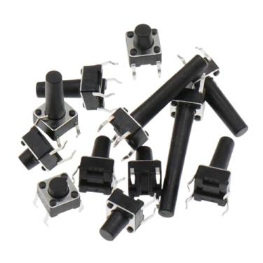 Imagem de 20 peças 6 x 6 interruptores de botão DIP 6 x 6 x 4,3 interruptor de toque de luz 6 x 6 x 4,3/5/6/7/8/9/10/11/12/13 mm O interruptor de alimentação 4 pinos (6 x 6 x 9 mm)