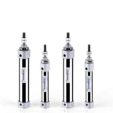 Imagem de 1 peça CDJ2B Tipo Mini Cilindro Pneumático de Aço Inoxidável Dupla Ação CDJ2B10 CDJ2B16 Cilindro de Ar de Haste Única Pequeno (Curso 175 mm, Furo 16 mm)