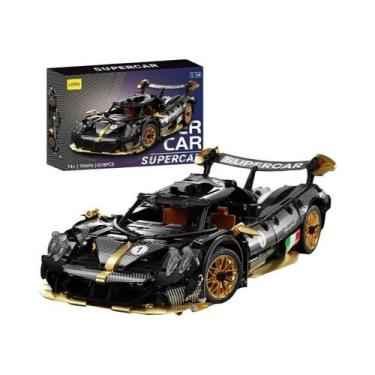 Imagem de Conjunto De Blocos De Montar De Carro De Corrida Esportivo Em Escala 1