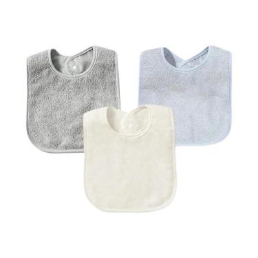 Imagem de Conjunto De Babadores E Panos De Boca Em Tecido Atoalhado Impermeável 