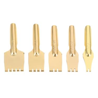 Imagem de 5 Unidades Pena Tibetana Pontas De Caligrafia Tibetana Ponta De Escrita De Arte Caneta De Caligrafia Tibetana Mangá Mangal Ponta De Caneta Substituída Apêndice Cabeça Chata