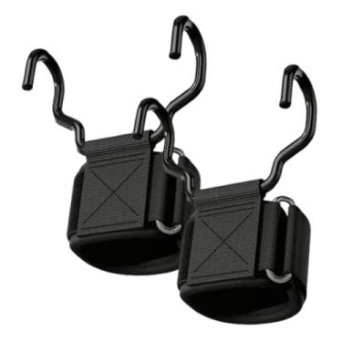 Imagem de oshhni Conjunto de 2 Ganchos para Levantamento de Peso, Equipamento de Treinamento Portátil com Protetores de Pulso Leves para Academia em Casa