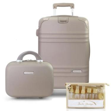 Imagem de Mala de Viagem Bordo Pequena Bagagem Mão Rígida ABS 10 KG Aprovada Cab