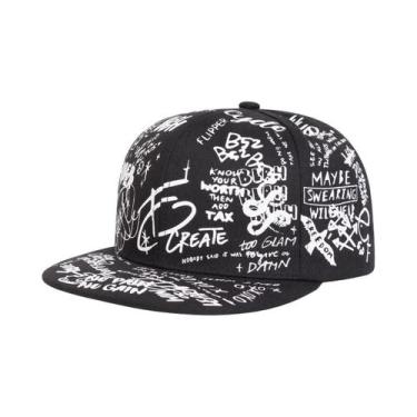 Imagem de Boné De Beisebol Unissex Ajustável Com Estampa De Grafite Hip-hop, Cha