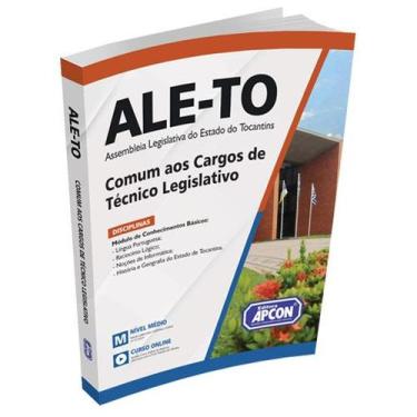 Imagem de Apostila ALE-TO 2023 - Comum aos Cargos de Técnico Legislativo - APCON
