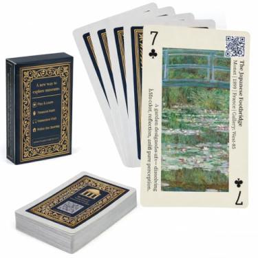 Imagem de merryhome Museum Deck – 54 Iconic Artworks Inspired by The NGA, Educational Playing Cards with QR Audio Guides, Fun Family Deck & Unique Gift for Art Lovers & Travelers