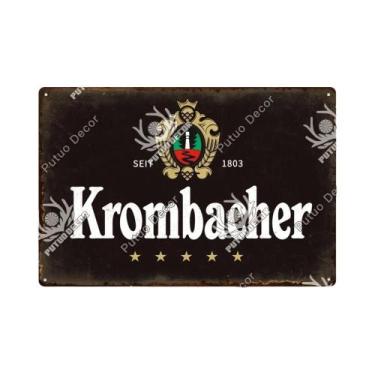 Imagem de Placa De Metal Vintage Da Marca De Cerveja Alemã Para Decoração De Bar