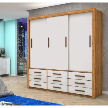 Imagem de Guarda Roupa Anjos Sem Espelho Cinamomo/Off - Carioca Móveis