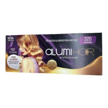 Imagem de Papel Alumínio Para Mechas 12 X 30 Cm Com 320 Folhas - ALUMI HAIR
