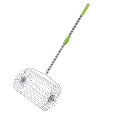 Imagem de Fockety Coletor de Bola de Tênis, Recuperador de Bola de Tênis Retrátil de Aço Inoxidável, Seletor Portátil de Rolamento Rápido e Sem Esforço Com Alça Telescópica (L)