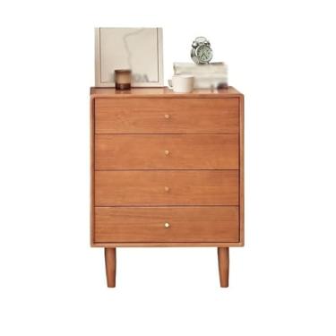 Imagem de KEG801302 Cômoda de quarto para quarto com 4 gavetas de armazenamento cômoda de madeira para quarto, corredor, entrada, armário e torre de armazenamento