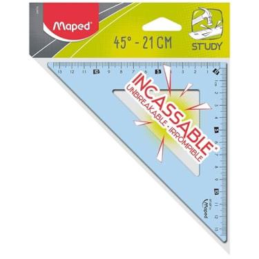 Imagem de Esquadro Study Unbreakable 45°, Maped, 245710