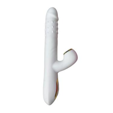 Imagem de Vibrador Branco : Movimento Rotação , Vibração e Estimulação Potente S