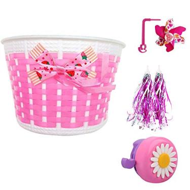 Imagem de Liyamobu 4 peças Acessórios para Bicicleta Infantil - 1 peça de Sino de Bicicleta para Meninas com 2 peças de Streamer de Bicicleta para Bicicleta e 1 peça de Moinho de Vento para Bicicleta