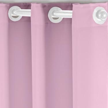 Imagem de Cortina De Pia Para Cozinha Em Oxford para Proteção Contra Splashes, Complementa Decoração Clássica e Moderna, Facilita Limpeza do Ambiente(Rosa Claro,2,80x0,80)