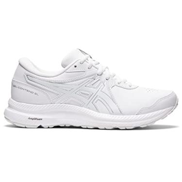 Imagem de ASICS Tênis de caminhada feminino GEL-Contend SL, 37, branco/branco