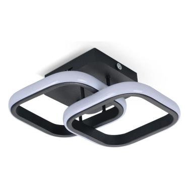 Imagem de Luminária Led 3Em1 Quadrado Moderno Bivolt 20W Sobrepor Pret